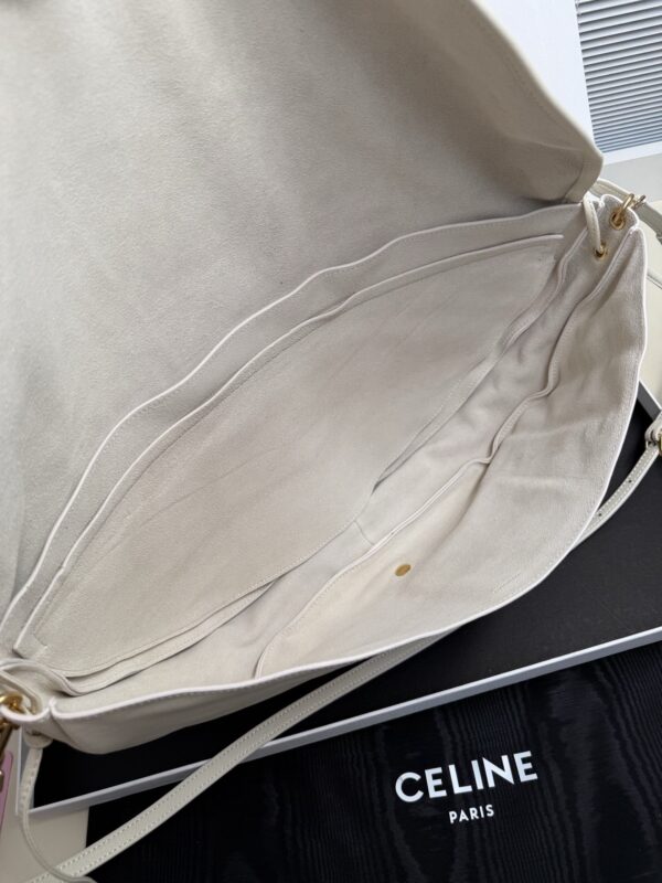 CELINE Soft Triomphe Half-Moon Bag