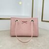 Soft Pink Bow Tote Bag – Italian Leather