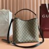sy_no_4D66346AA4B5B8489099AE15B07DD15B_1 GG Emblem Small Shoulder Bag – Beige & Dark Brown Coated Canvas