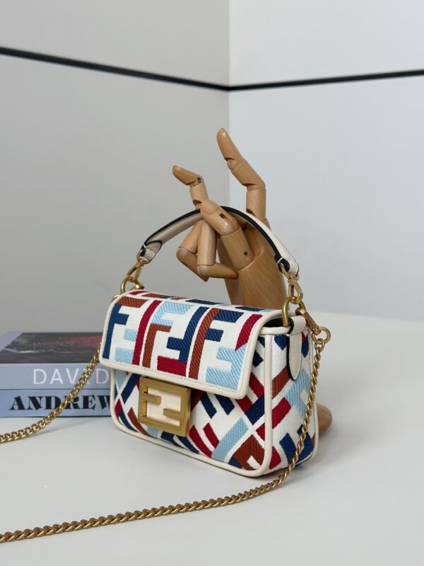 Fendi Baguette Handbag – Double-F Embroidered Canvas