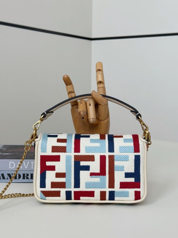 Fendi Baguette Handbag – Double-F Embroidered Canvas