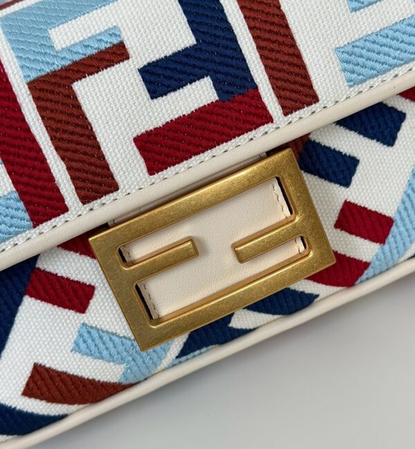 Fendi Baguette Handbag – Double-F Embroidered Canvas