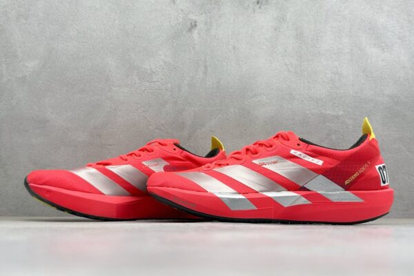 Solar Red & Silver Lightweight Racing Running Shoes