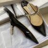 sy_no_4FC51C1E0D6253CF2F6CC4CFF219286C_5 Jimmy Choo Bing Flat Black Patent Leather Crystal-Embellished Pointed-Toe Mules