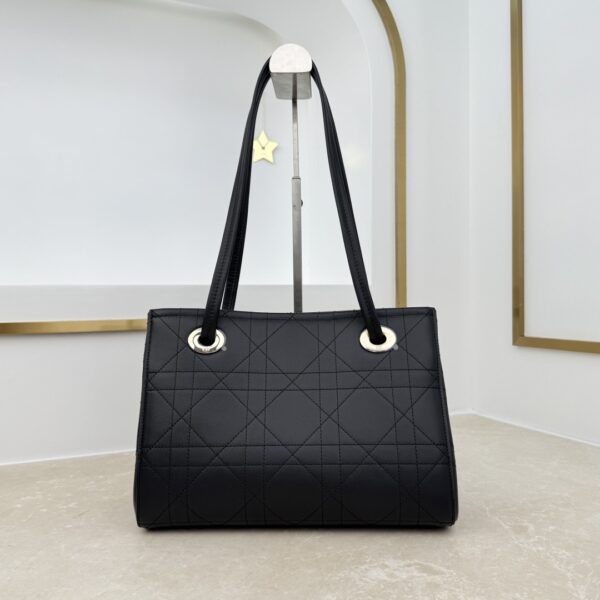 sy_no_50661A607D7D0DD28221A884B22FF1B0_2 Dior Bow Tote Bag – Black Italian Leather