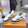 Louis Vuitton LV Trainer Maxi Navy Blue, Sky Blue & White Sneakers