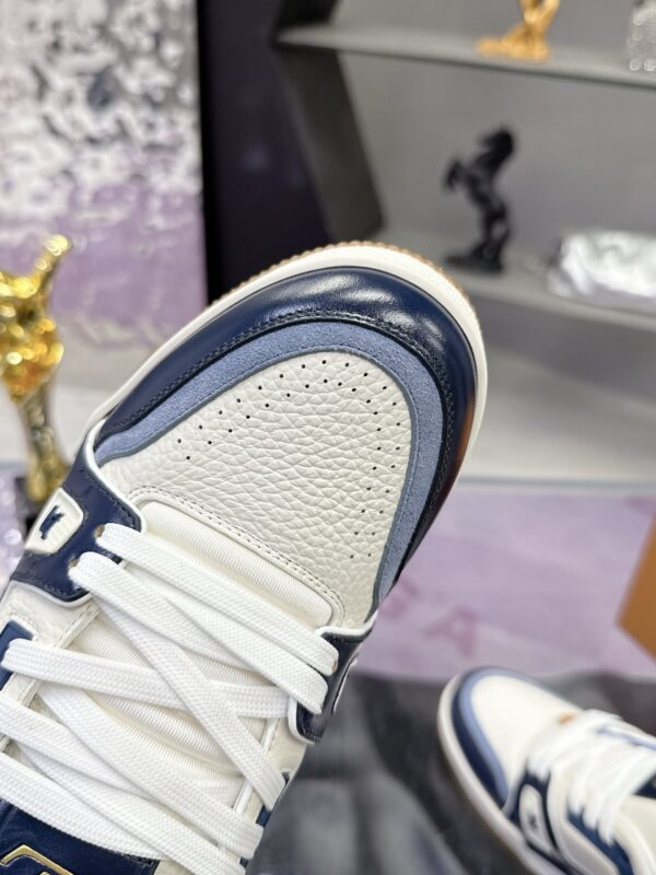 Louis Vuitton LV Trainer Maxi Navy Blue, Sky Blue & White Sneakers