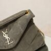 sy_no_50AC424A93EE8E20CF652BA7CFAB8D2C_2 YSL Loulou 29cm Shoulder Bag – Gray Suede