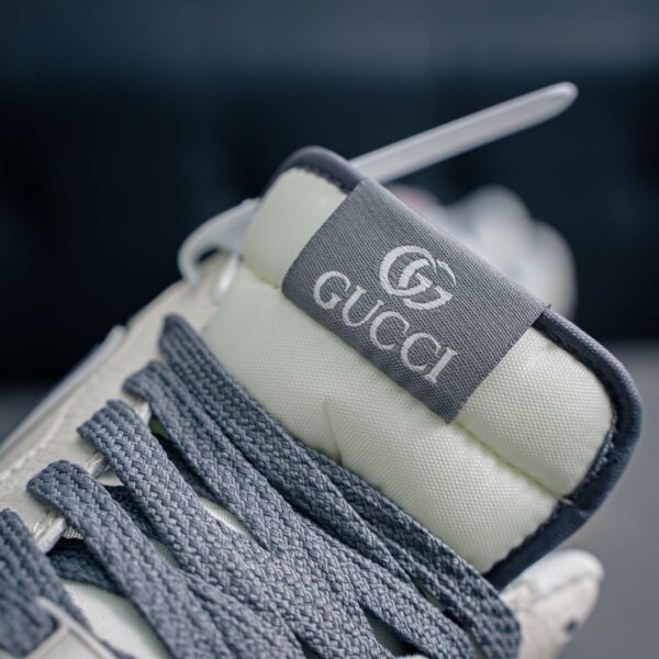 sy_no_51251216267667E8E67AC3DFF06B8588_8 Nike Air Force 1 Low x Gucci Custom – Grey / White