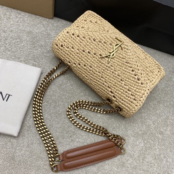 YSL LouLou Woven Chain Bag – Beige & Gold