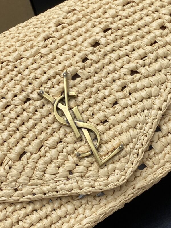 YSL LouLou Woven Chain Bag – Beige & Gold