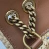 YSL LouLou Woven Chain Bag – Beige & Gold
