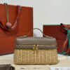 sy_no_523D2020F12F33FA75F83067EF8289B7_0 Loro Piana Extra Pocket L19 – Woven Leather Bag (Dark Brown)