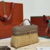 sy_no_523D2020F12F33FA75F83067EF8289B7_1 Loro Piana Extra Pocket L19 – Woven Leather Bag (Dark Brown)