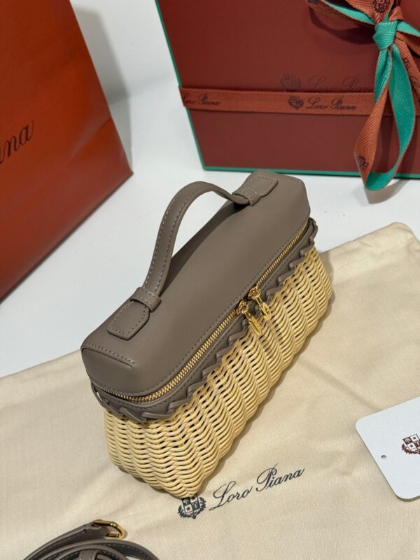 sy_no_523D2020F12F33FA75F83067EF8289B7_2 Loro Piana Extra Pocket L19 – Woven Leather Bag (Dark Brown)