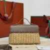 sy_no_523D2020F12F33FA75F83067EF8289B7_3 Loro Piana Extra Pocket L19 – Woven Leather Bag (Dark Brown)
