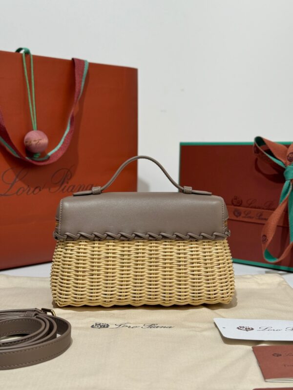 sy_no_523D2020F12F33FA75F83067EF8289B7_3 Loro Piana Extra Pocket L19 – Woven Leather Bag (Dark Brown)