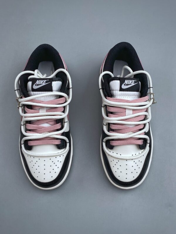 Nike Dunk Low “Love / Pink Swoosh” Double Lace Sneakers