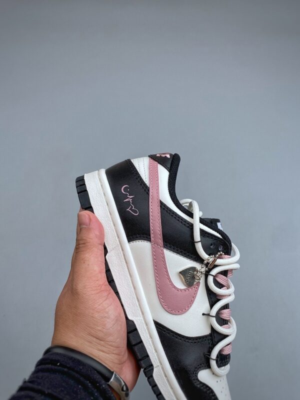 Nike Dunk Low “Love / Pink Swoosh” Double Lace Sneakers