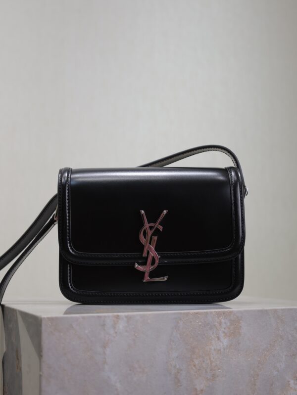 Solferino Box 19cm Bag – Black & Silver-Tone Hardware