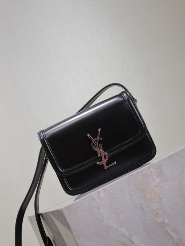 Solferino Box 19cm Bag – Black & Silver-Tone Hardware
