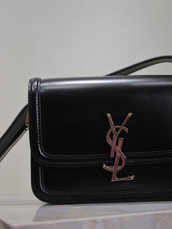 Solferino Box 19cm Bag – Black & Silver-Tone Hardware