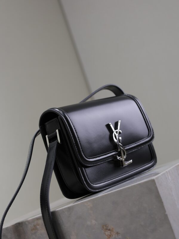 Solferino Box 19cm Bag – Black & Silver-Tone Hardware