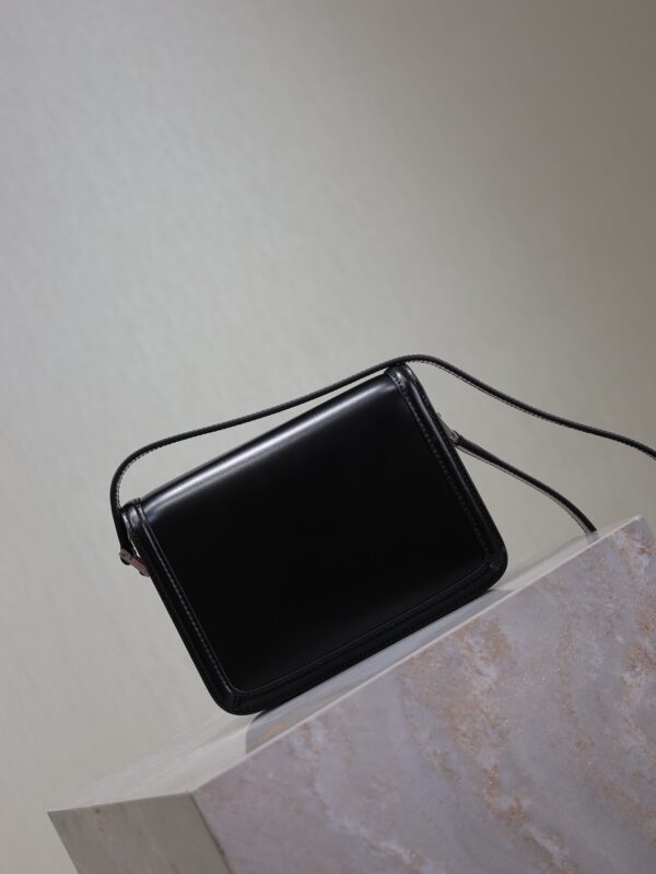 Solferino Box 19cm Bag – Black & Silver-Tone Hardware