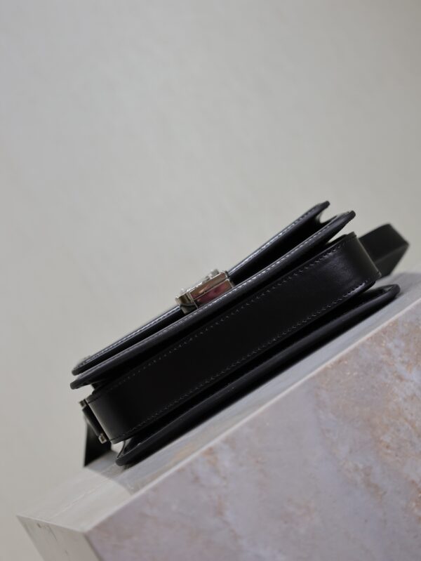 Solferino Box 19cm Bag – Black & Silver-Tone Hardware