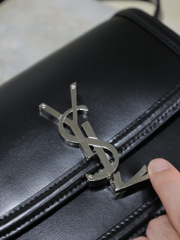 Solferino Box 19cm Bag – Black & Silver-Tone Hardware
