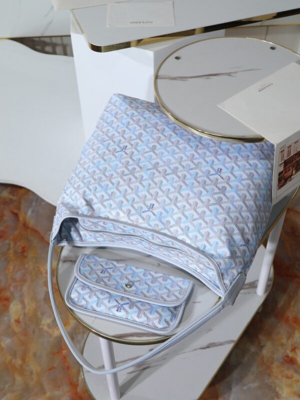 sy_no_5353228613231D27891E3A3EE54E292B_7 Ice Blue Canvas Hobo Tote Bag