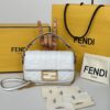 Fendi Baguette Handbag – White Lambskin