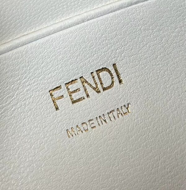 Fendi Baguette Handbag – White Lambskin