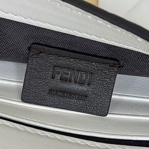 Fendi Baguette Handbag – White Lambskin