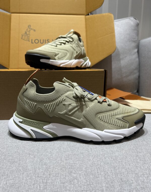 Olive Green & Military Green Technical Dad Sneakers