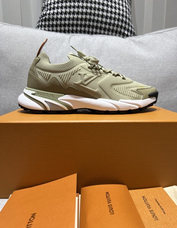 Olive Green & Military Green Technical Dad Sneakers