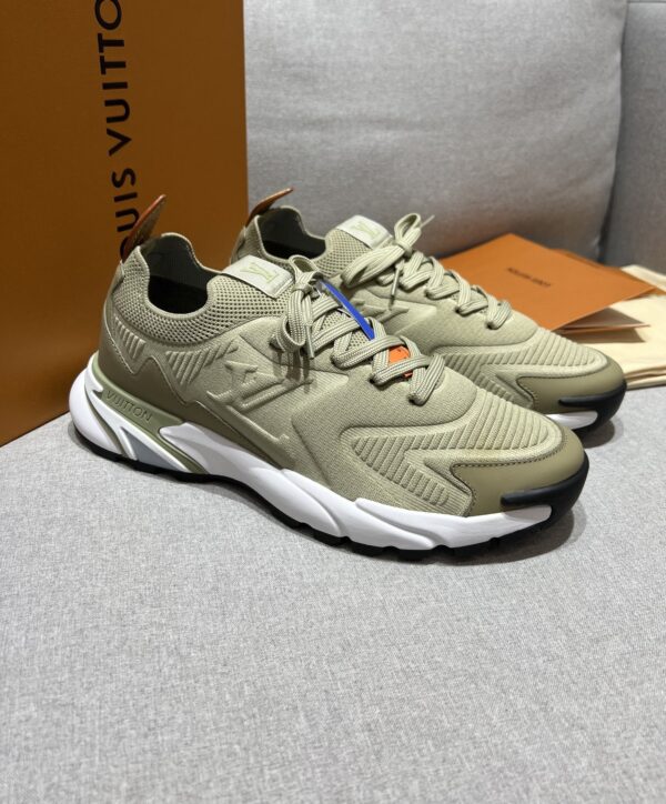 Olive Green & Military Green Technical Dad Sneakers