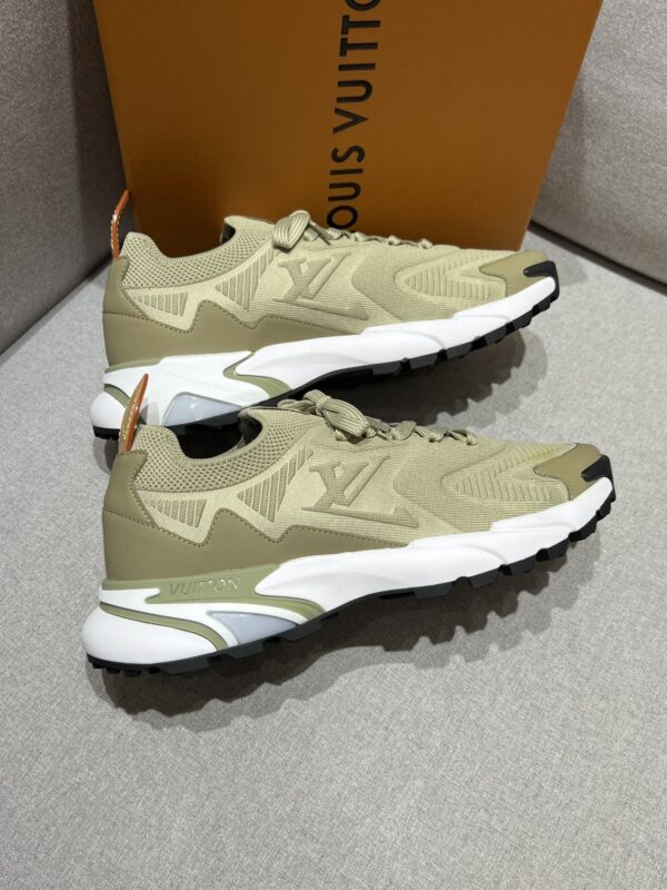 Olive Green & Military Green Technical Dad Sneakers