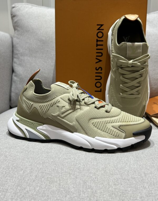 Olive Green & Military Green Technical Dad Sneakers