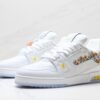 Louis Vuitton LV Trainer White & Ice Blue Floral Embroidery Sneakers