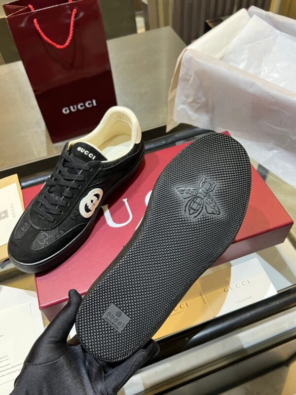 sy_no_55786C4E672DAD500B8D0DC5C974FCB7_8 Gucci B Sneaker Black GG Canvas & Suede – Black GG Canvas / Suede