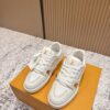 sy_no_55F79A97957691A36C1D4C5F770A2C19_0 Louis Vuitton LV Trainer White Grained Leather Stud Sneakers