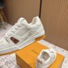 sy_no_55F79A97957691A36C1D4C5F770A2C19_8 Louis Vuitton LV Trainer White Grained Leather Stud Sneakers