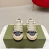 sy_no_5691E28FD90E5C82B1BB207590536726_0 Gucci Screener Crystal GG Denim & Beige Suede Sneaker – Blue / Beige