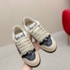 sy_no_5691E28FD90E5C82B1BB207590536726_4 Gucci Screener Crystal GG Denim & Beige Suede Sneaker – Blue / Beige
