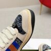 sy_no_5691E28FD90E5C82B1BB207590536726_6 Gucci Screener Crystal GG Denim & Beige Suede Sneaker – Blue / Beige