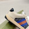 sy_no_5691E28FD90E5C82B1BB207590536726_7 Gucci Screener Crystal GG Denim & Beige Suede Sneaker – Blue / Beige