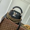 Louis Vuitton (LV) Women's Capucines BB Handbag – Black Chain Shoulder Bag M12345