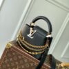 Louis Vuitton (LV) Women's Capucines BB Handbag – Black Chain Shoulder Bag M12345