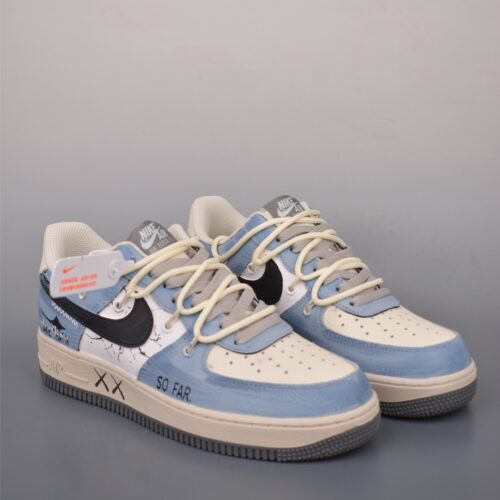 Nike Air Force 1 Low Custom Concept – Light Blue & Cream